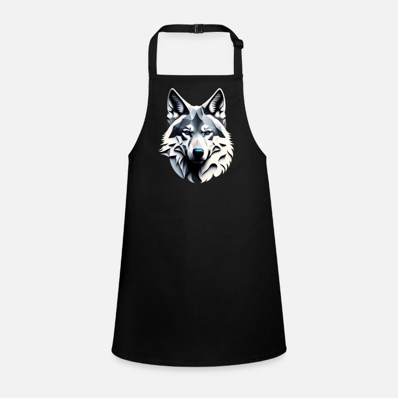 Wolf with blue eyes Children's Apron