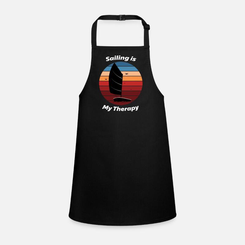 Sailing is my Therapy | Sailing T-Shirt Design Children's Apron