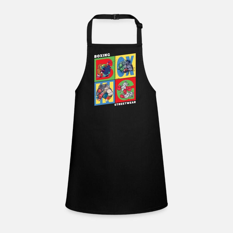 Boxen Boxer Boxkampf Sport Tiere Cartoon Comic Schürze für Kinder