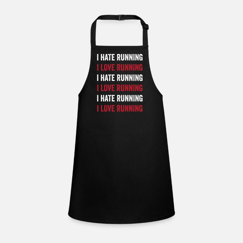 I Love Running - I Hate Running Children's Apron