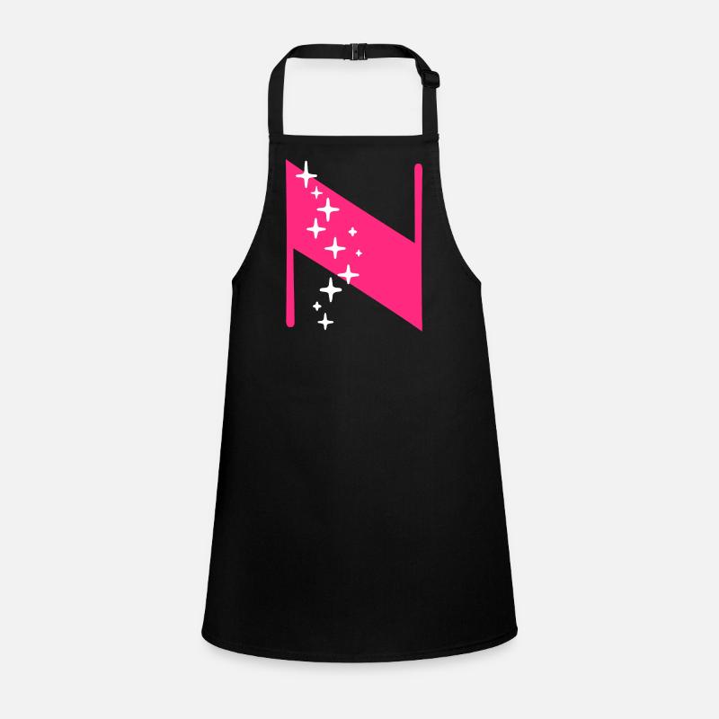 Letter N Glitter Children's Apron