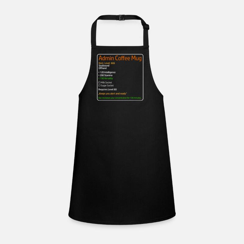 Admin Coffee Mug with Stats Children's Apron