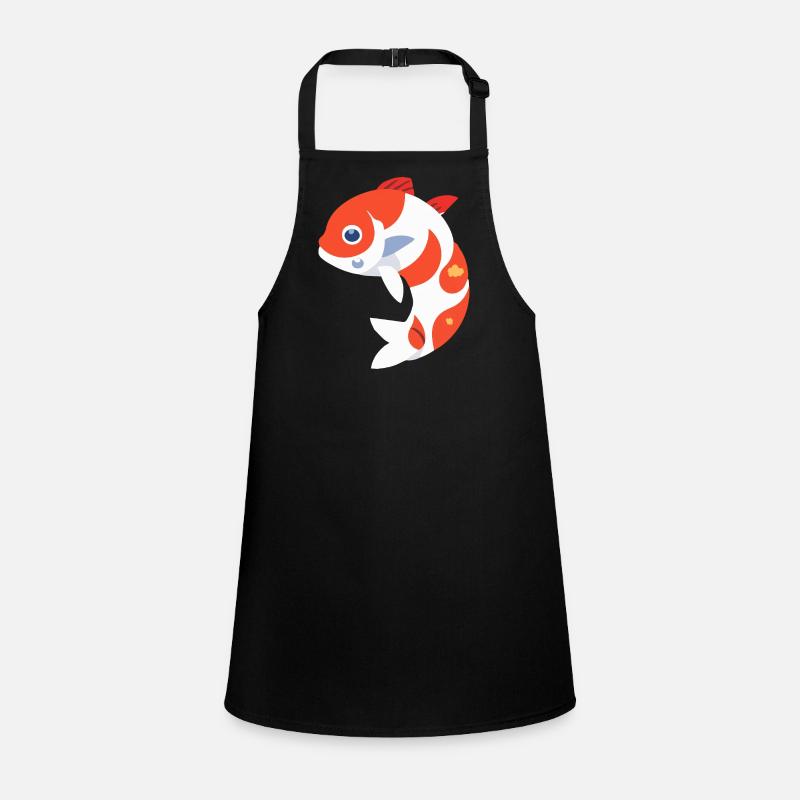 Koi fish white and red Children's Apron