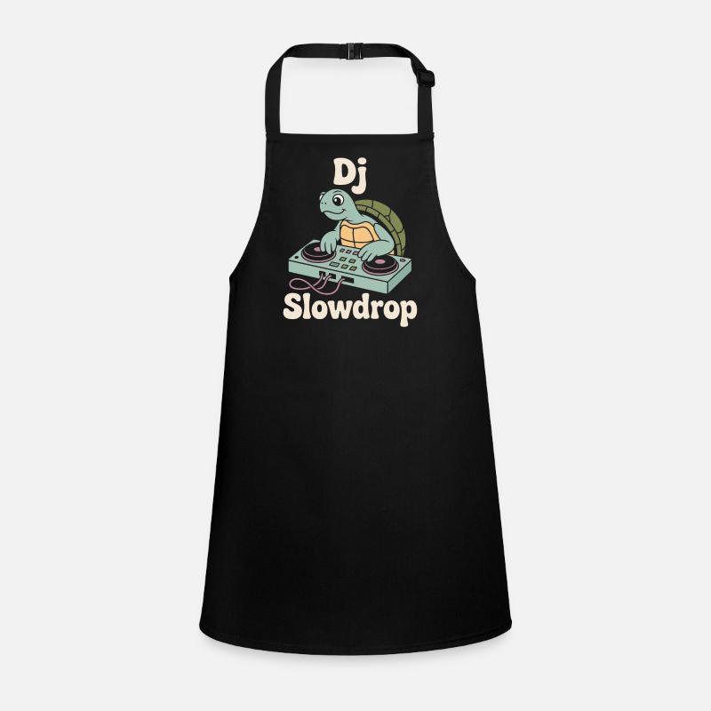 DJ Slowdrop Turtle at the DJ booth Children's Apron