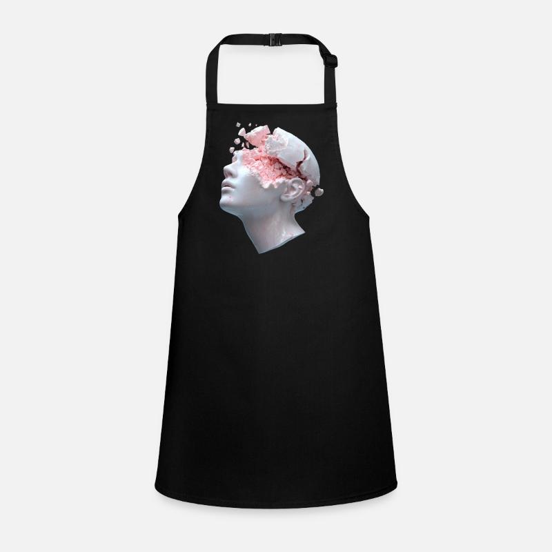 Decaying head, inner thoughts as debris Children's Apron