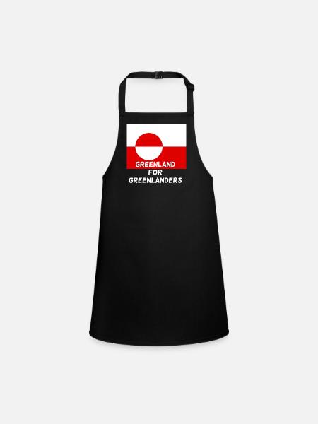 Greenland for Greenlanders - Children's Apron - black - Front