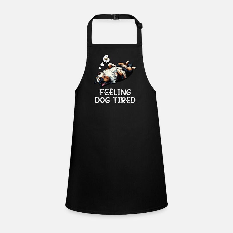 Feeling Dog Tired Australian Shepherd Aussiehalter Children's Apron
