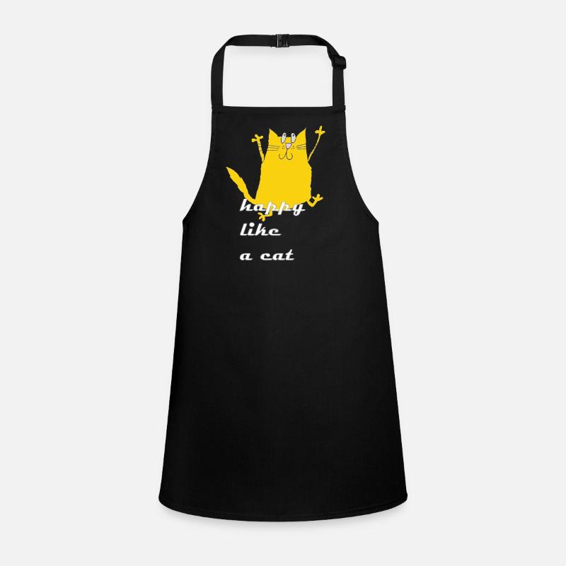 Dessin animé Chat Joyeux Tablier Enfant