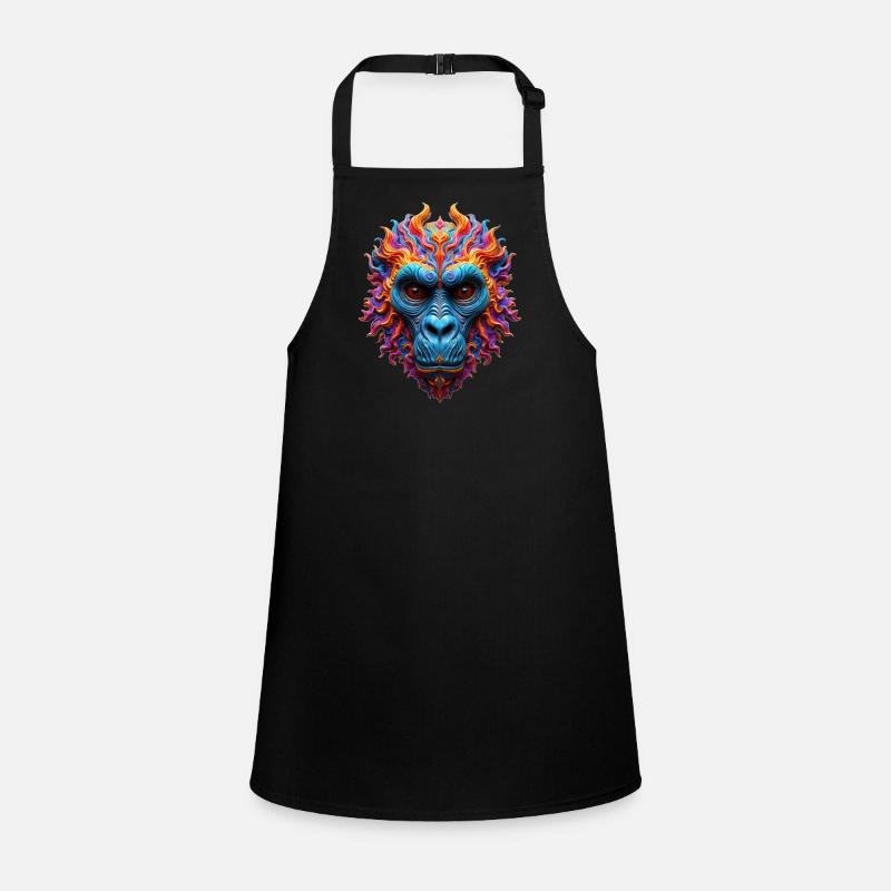 Vivid Flame Gorilla Children's Apron
