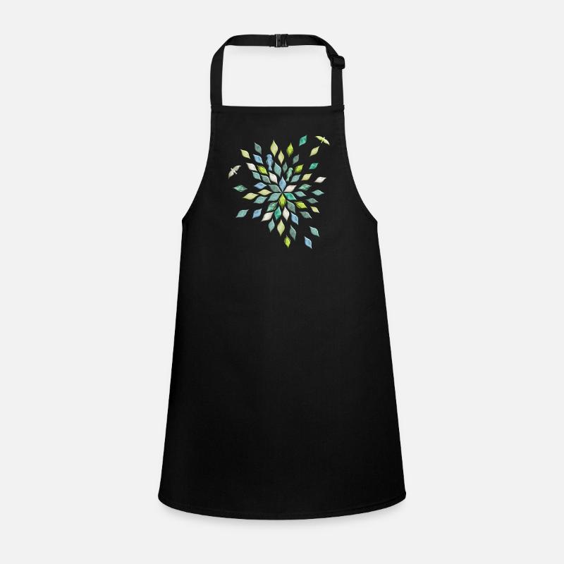 Leaves and birds in flower pattern Children's Apron