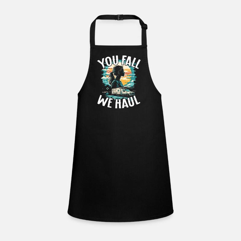 Paramedic Paramedic you fall we haul Children's Apron