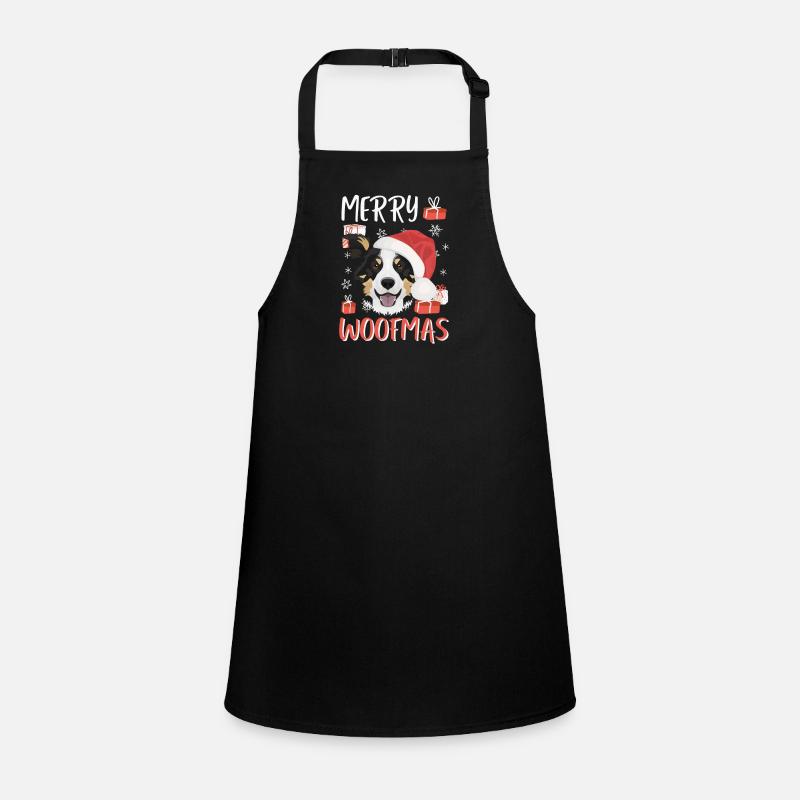 Border Collie Joyeux Noël Tablier Enfant