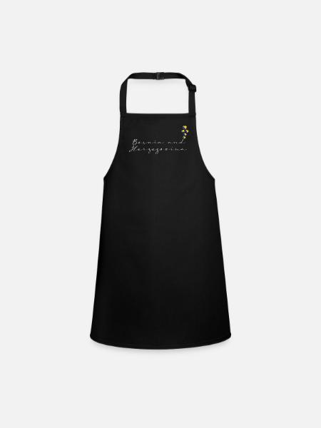 Bosnia and Herzegovina - Children's Apron - black - Front