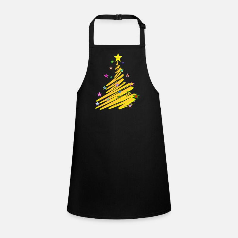 Weihnachtsstern-Baum Schürze für Kinder