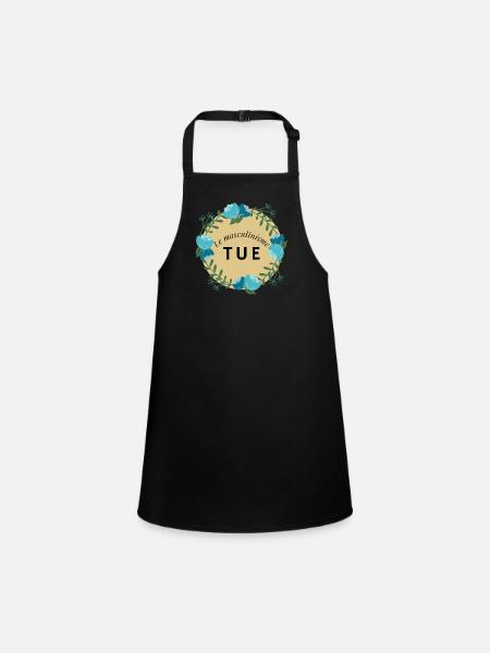 Masculinism kills - Children's Apron - black - Front