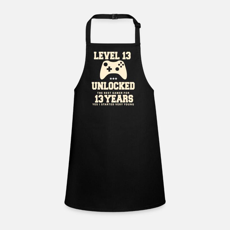 Level 13 Vintage Retro Vintage Geburtstag Schürze für Kinder