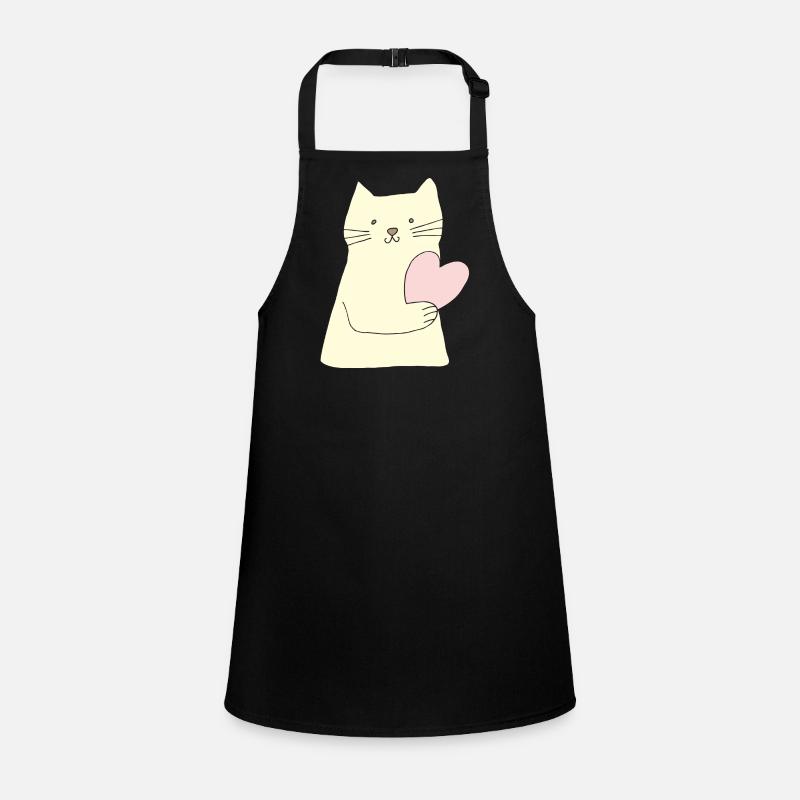 Cat with heart Children's Apron