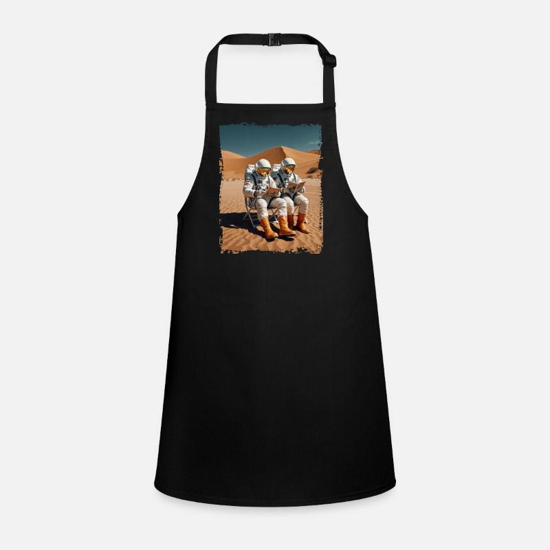 Two astronauts in space suits Children's Apron