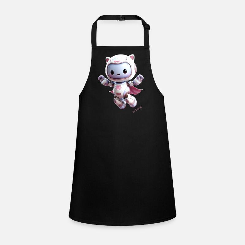 Cute Kitty 3D Volant – Couleurs Pastel Tablier Enfant
