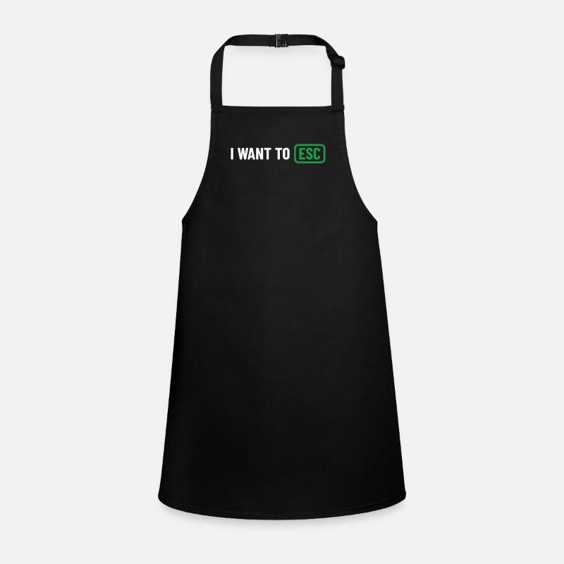 I want to ESC - Computer Scientist, Developer Gift Children's Apron