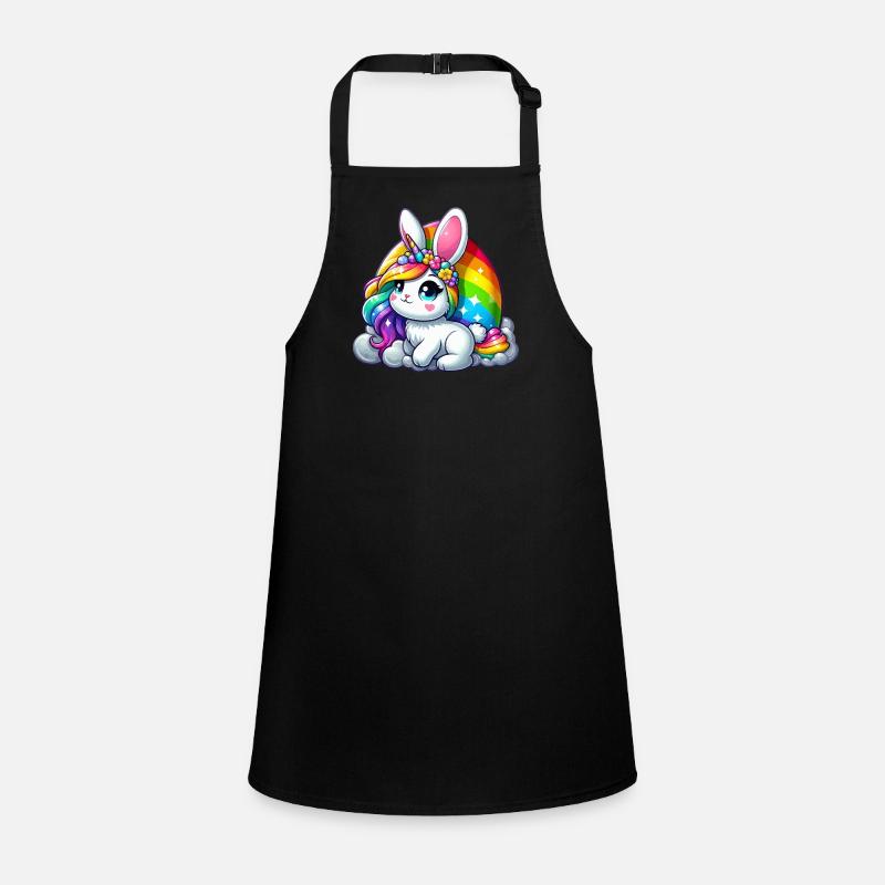 RAINBOW UNICORN - EASTER BUNNY Children's Apron