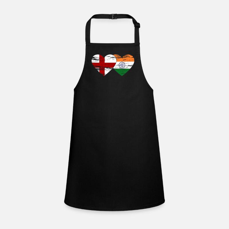 Drapeau de l’Angleterre et de l’Inde utilisé Tablier Enfant