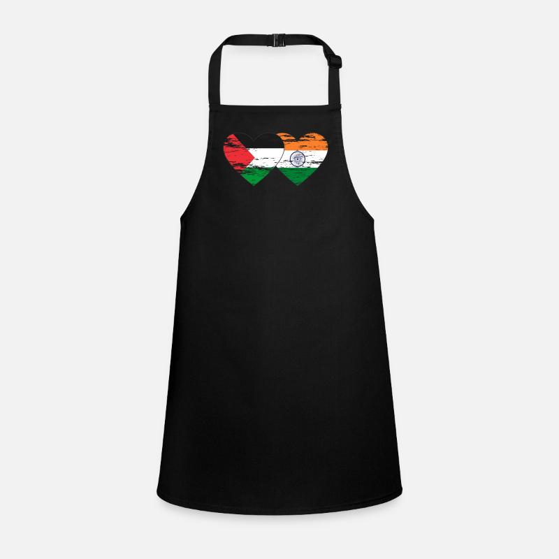 Palestine Inde Drapeau Coeur Utilisé Tablier Enfant