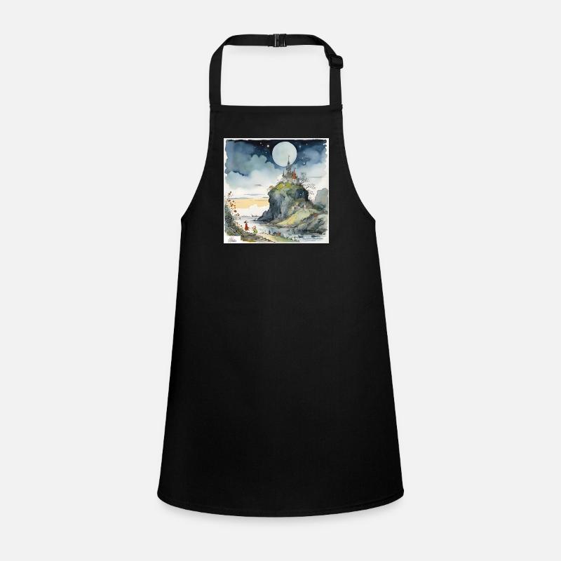 Vintage-Schloss-Traumlandschaft Schürze für Kinder