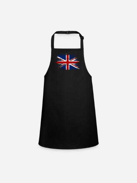 England used - Schürze für Kinder - Schwarz - Vorne