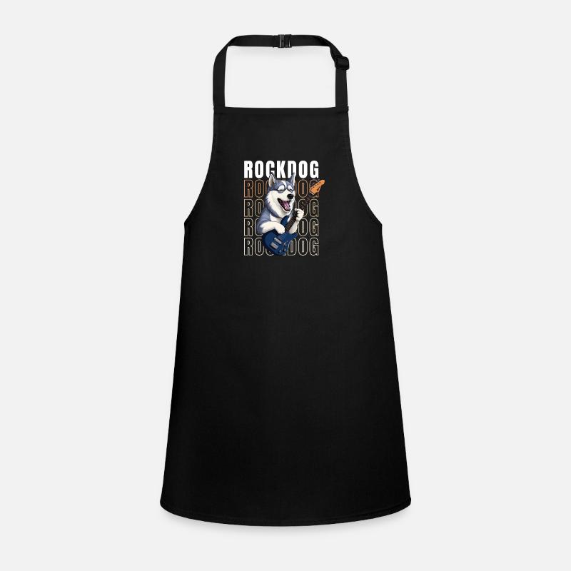 Guitar playing husky Children's Apron