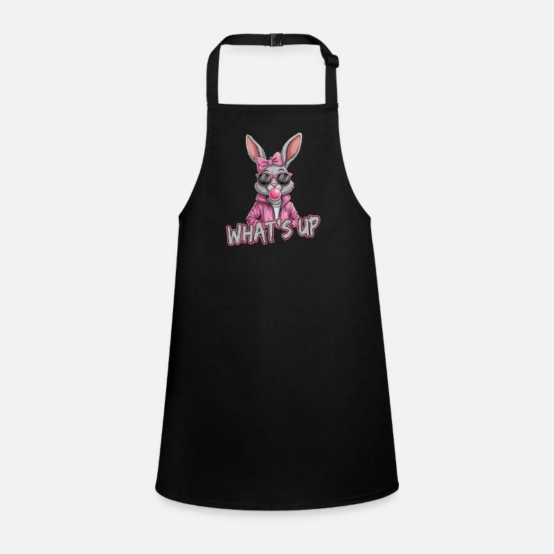 Cool bunny with sunglasses and chewing gum - Children's Apron