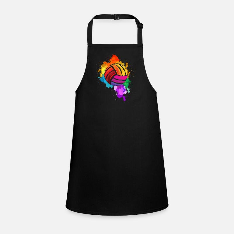 Volleyball Paint Splashes Children's Apron