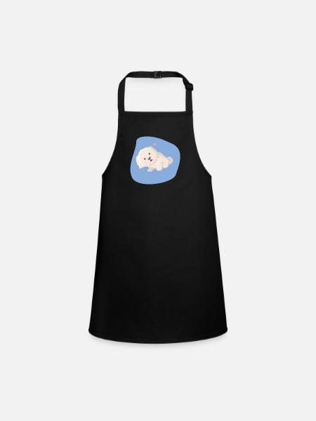 puppy dog eyes - Children's Apron - black