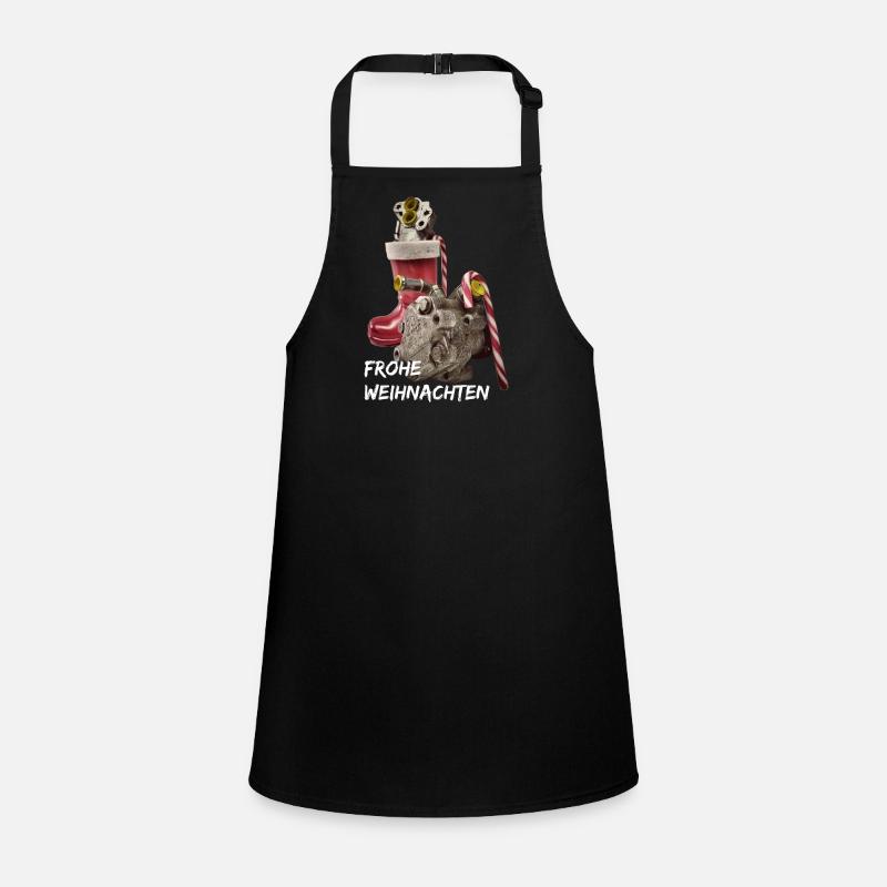Merry Christmas with text from the servo pump car Children's Apron