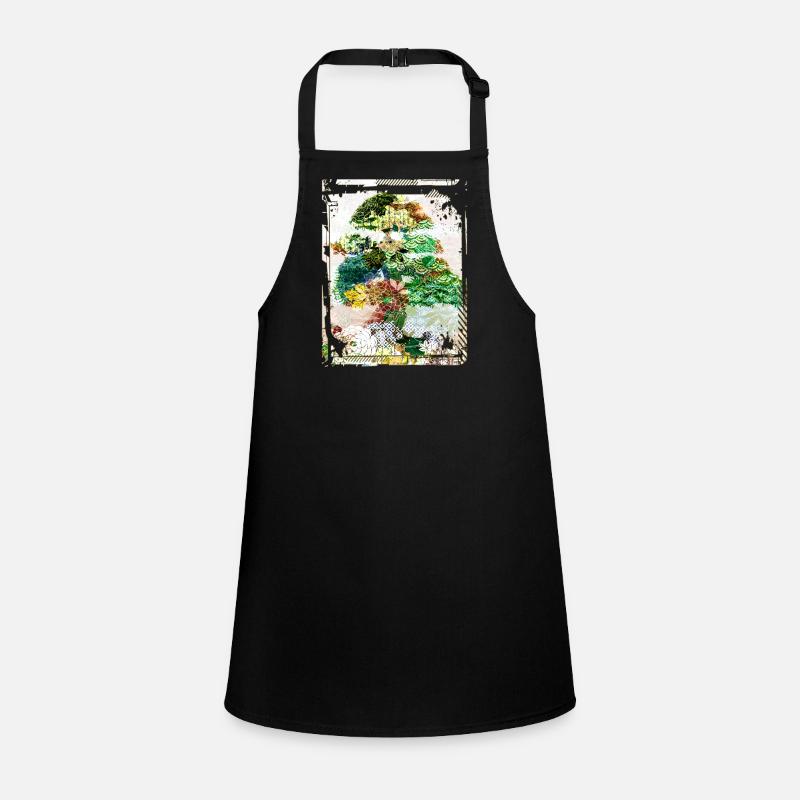 Japanese Bonsai Tree Garden Art Collage Art 95 Children's Apron