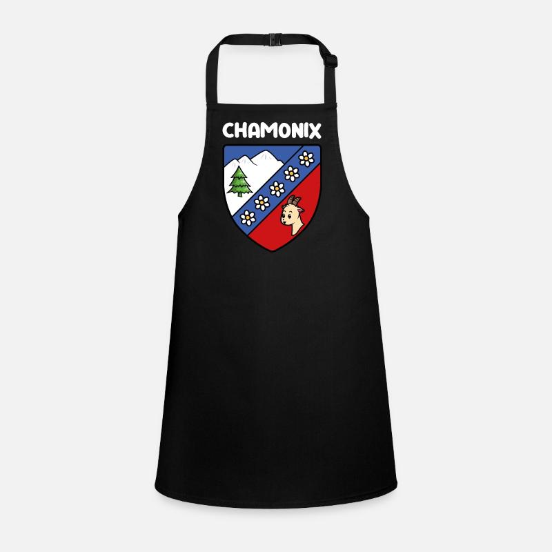 Drapeau Mignon Chamonix Mont Blanc Haute Savoie Tablier Enfant