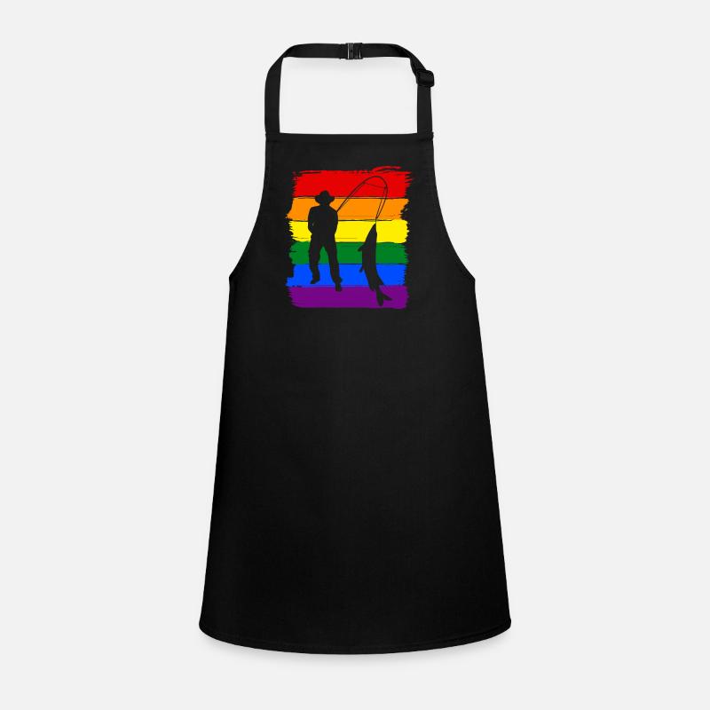 Angeln LGBT Pride Schürze für Kinder