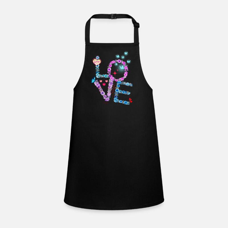 VALENTIN LOVE pink blue Children's Apron