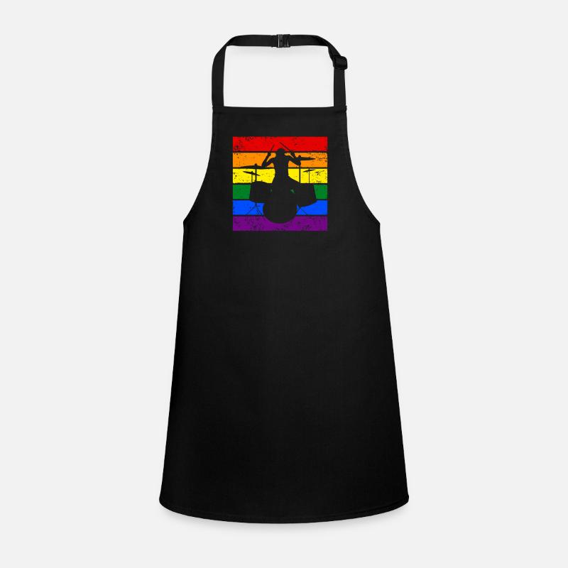 Drumming LGBTQ Children's Apron