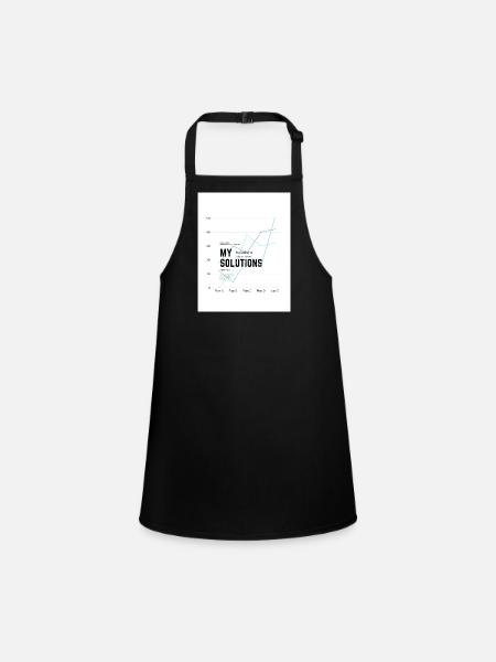 Diagramme Mes solutions - Tablier Enfant - noir - Devant