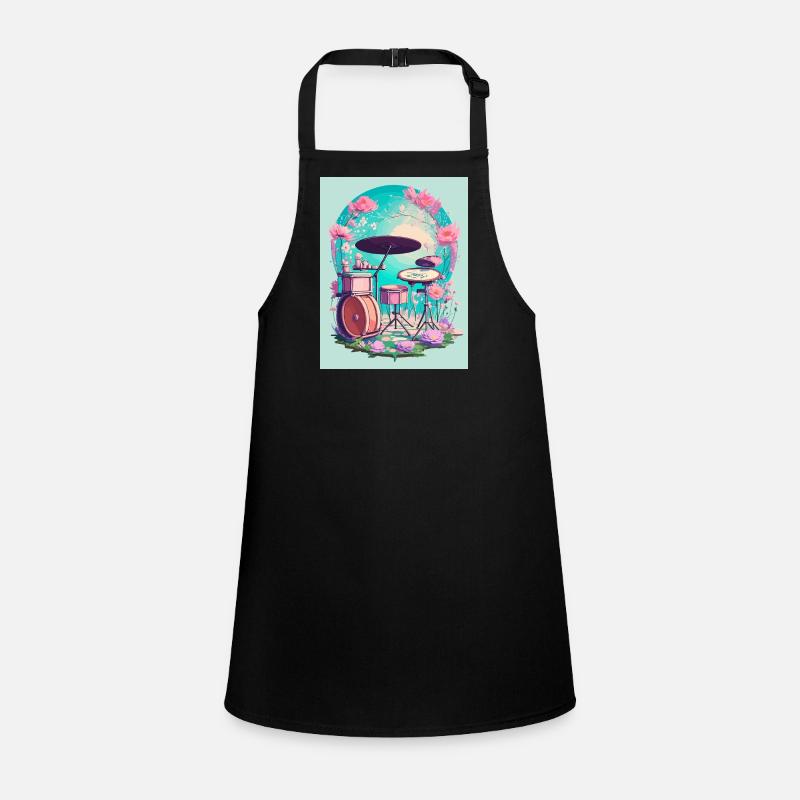 Percussion in flowers Children's Apron