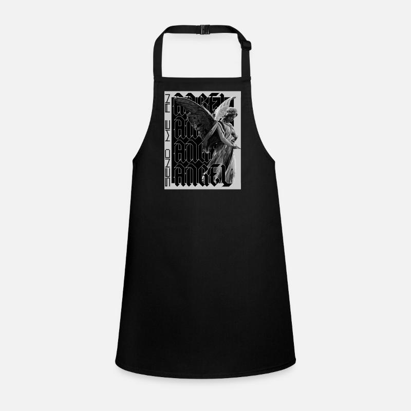 Angel - Children's Apron - black