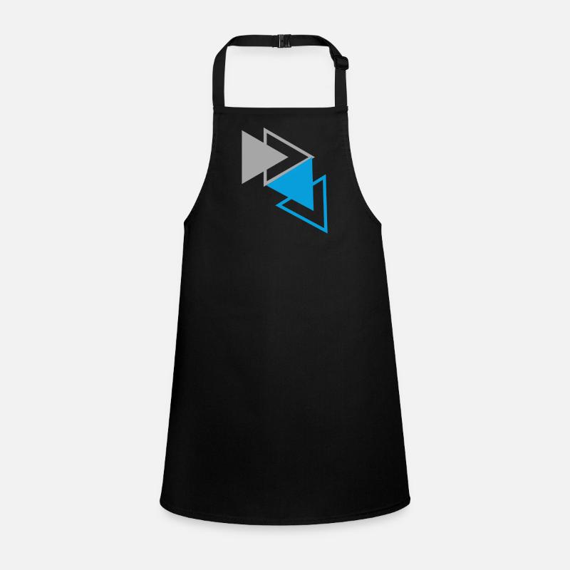 « Triangles Bleu Gris Design » Tablier Enfant