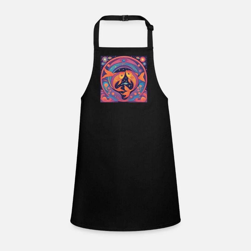 Fische Sternzeichen Astrologie Geschenk Schürze für Kinder