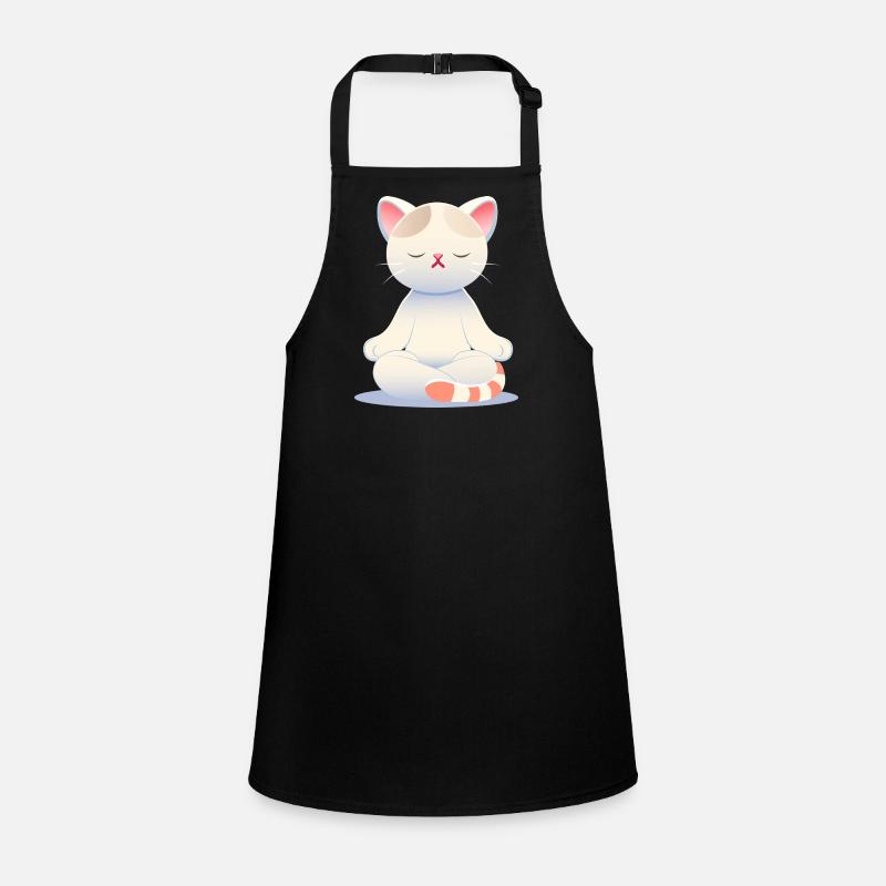 Chat Zen - La pleine conscience aux couleurs douces Tablier Enfant