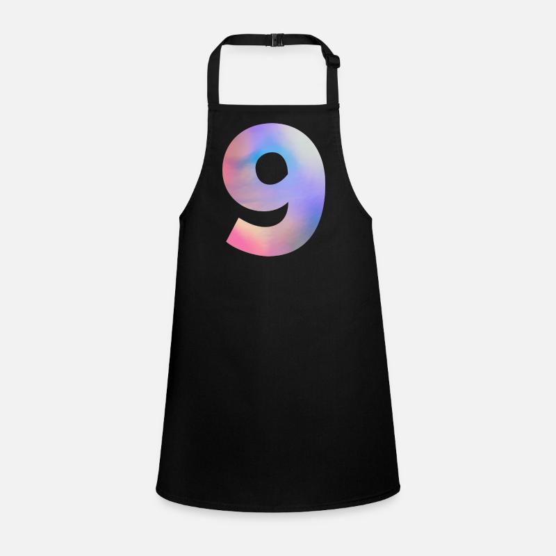 Numéro 9 coloré Tablier Enfant
