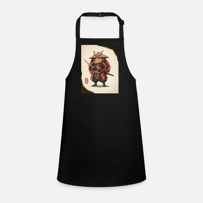 Anthropomorphe Ratten-Samurai in Rüstung Schürze für Kinder