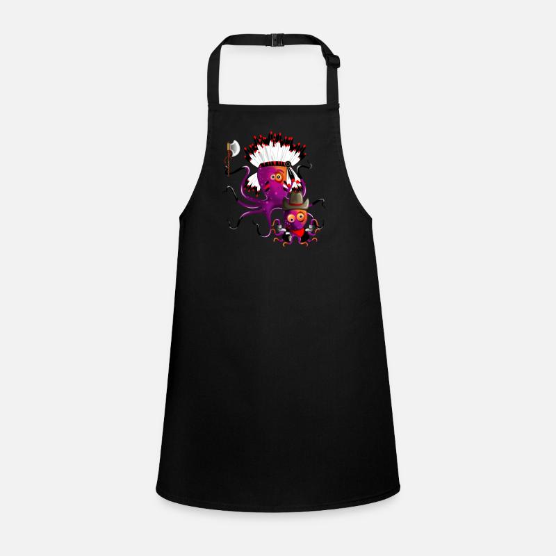 Indian Octopus & Cowboy Children's Apron