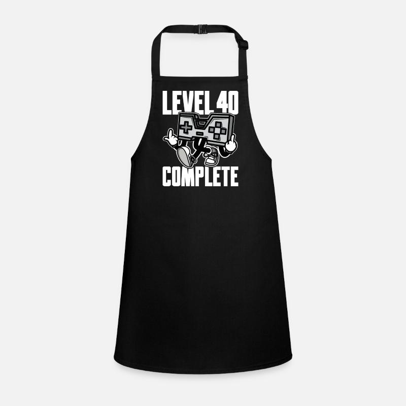 Level 40 Complete Geburtstagsgeschenk 40 Jahre Schürze für Kinder