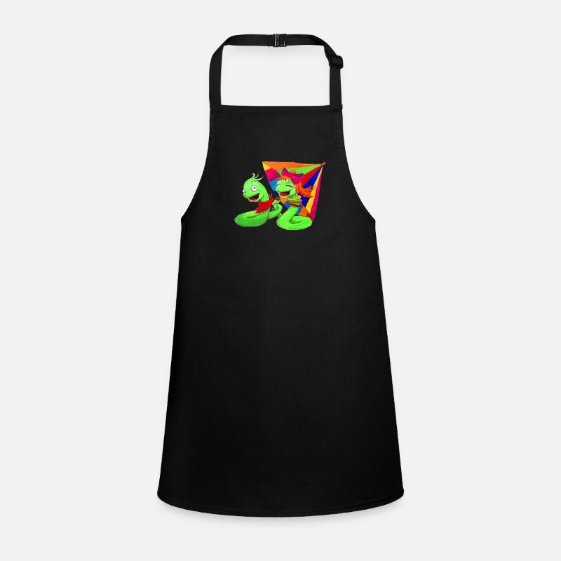 Würmchen and Franzie From children's book Children's Apron